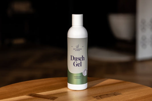Duschgel Sanddorn & Lavendel – Mit Keratin aus Alpakawolle