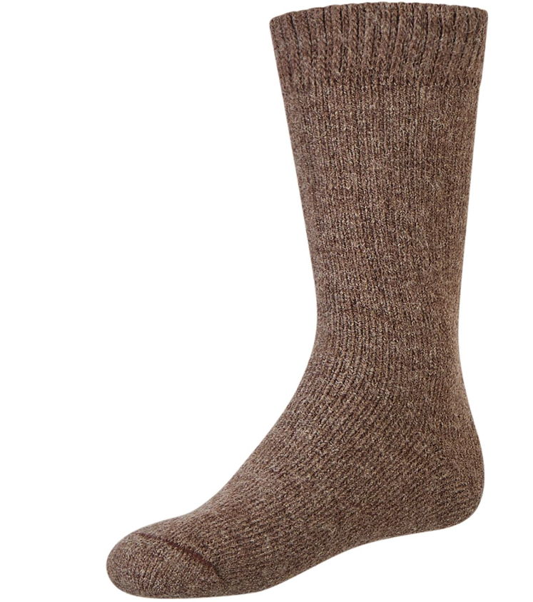 Alpaka Socken EXTRA – Schoko | Frottee-Innen, besonders dick & weich