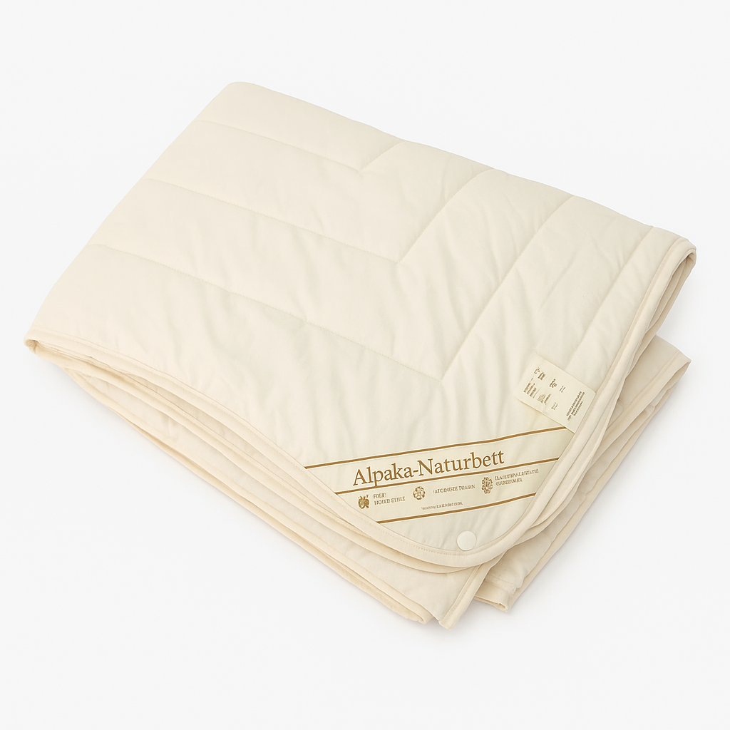 Alpaka-Steppdecke Sommer / Ganzes Jahr