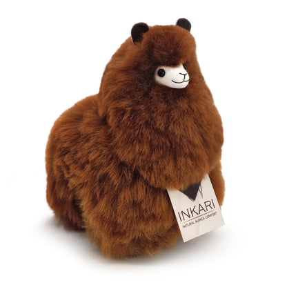 Alpaka Felltier – 23 cm – Handmade aus echter Alpaka-Wolle