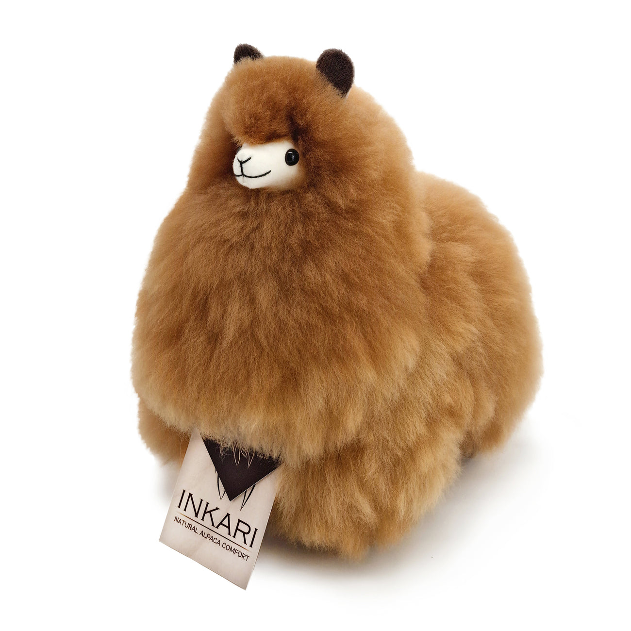 Alpaka Felltier – 23 cm – Handmade aus echter Alpaka-Wolle